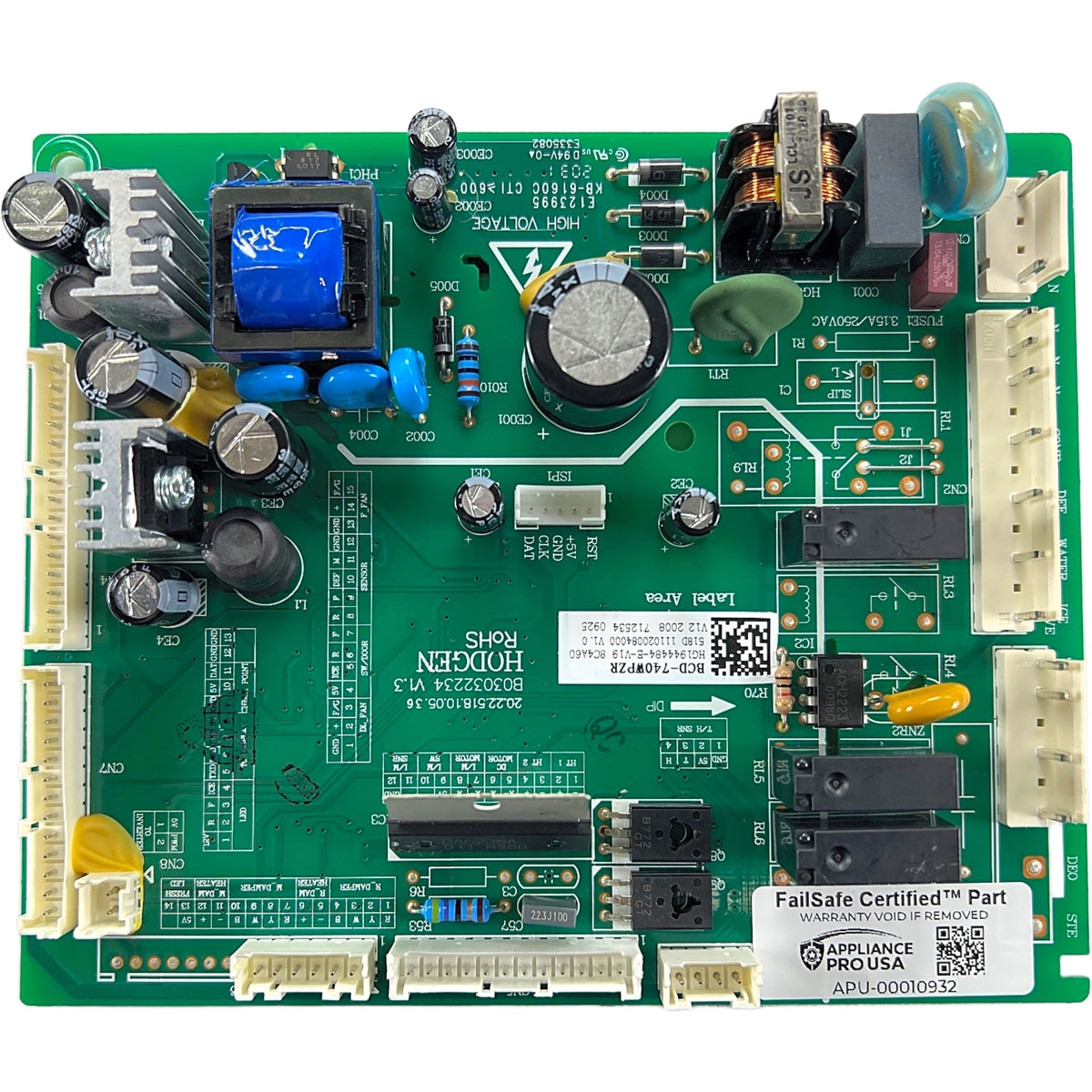 111020084000 Bosch Refrigerator Main Control Board - Genuine OEM FailSafe Certified Reconditioned