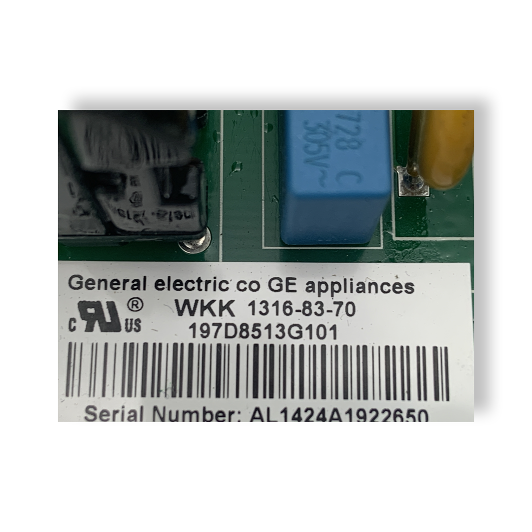 GE Refrigerator Control Board - Part Number 197D8513G101 - Appliance Pro USA