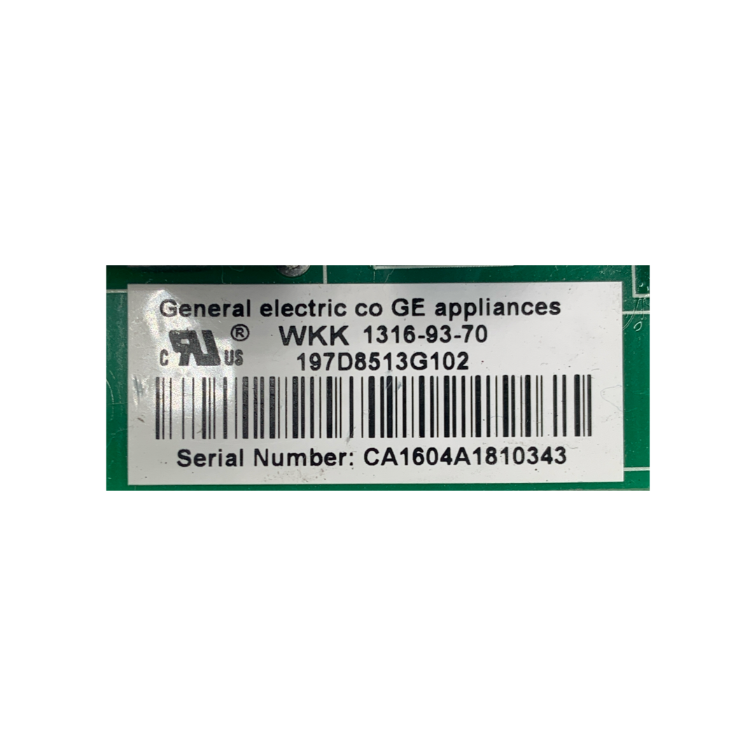 GE Refrigerator Control Board - Part Number 197D8513G102 - Appliance Pro USA