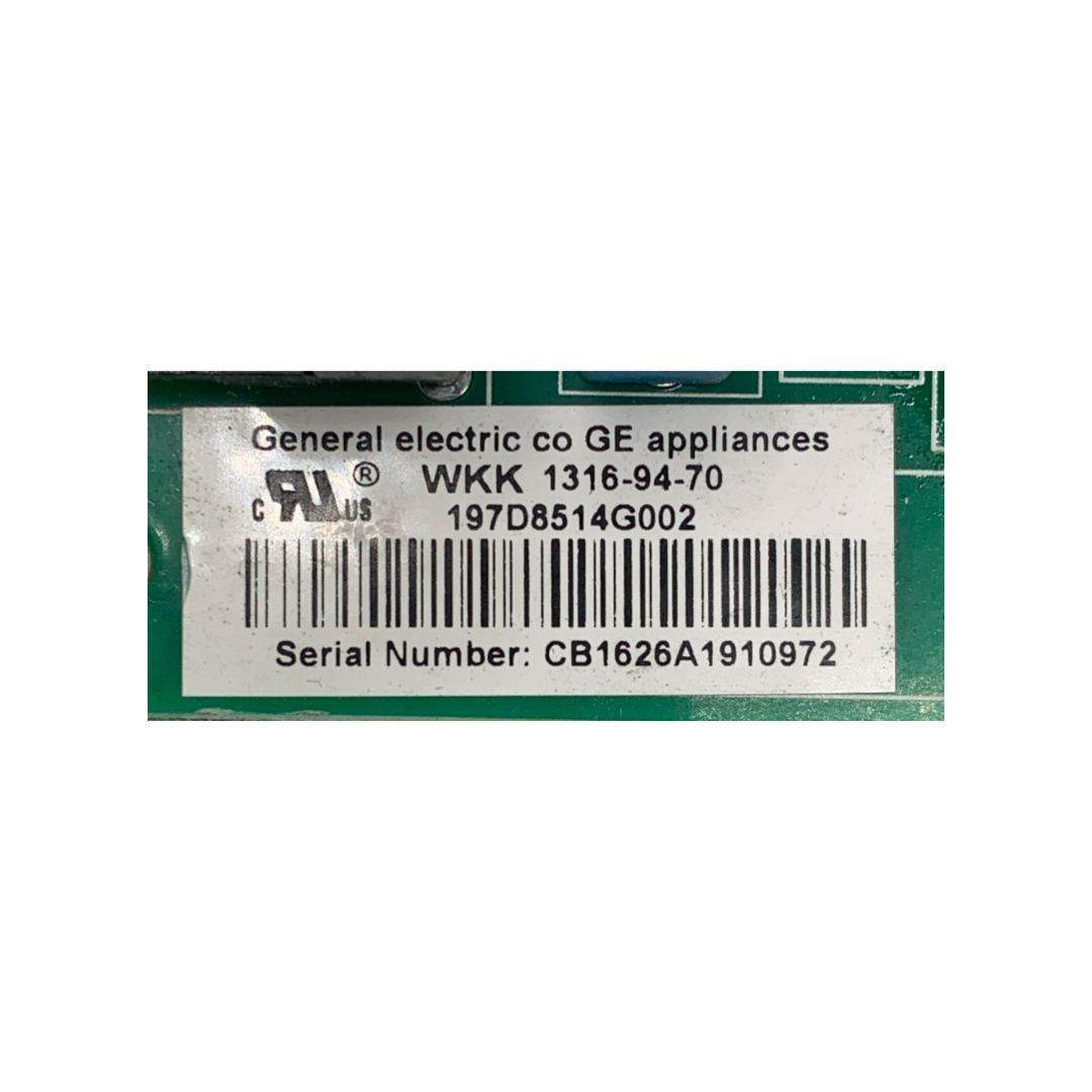 GE Refrigerator Control Board - Part Number 197D8514G002 - Appliance Pro USA
