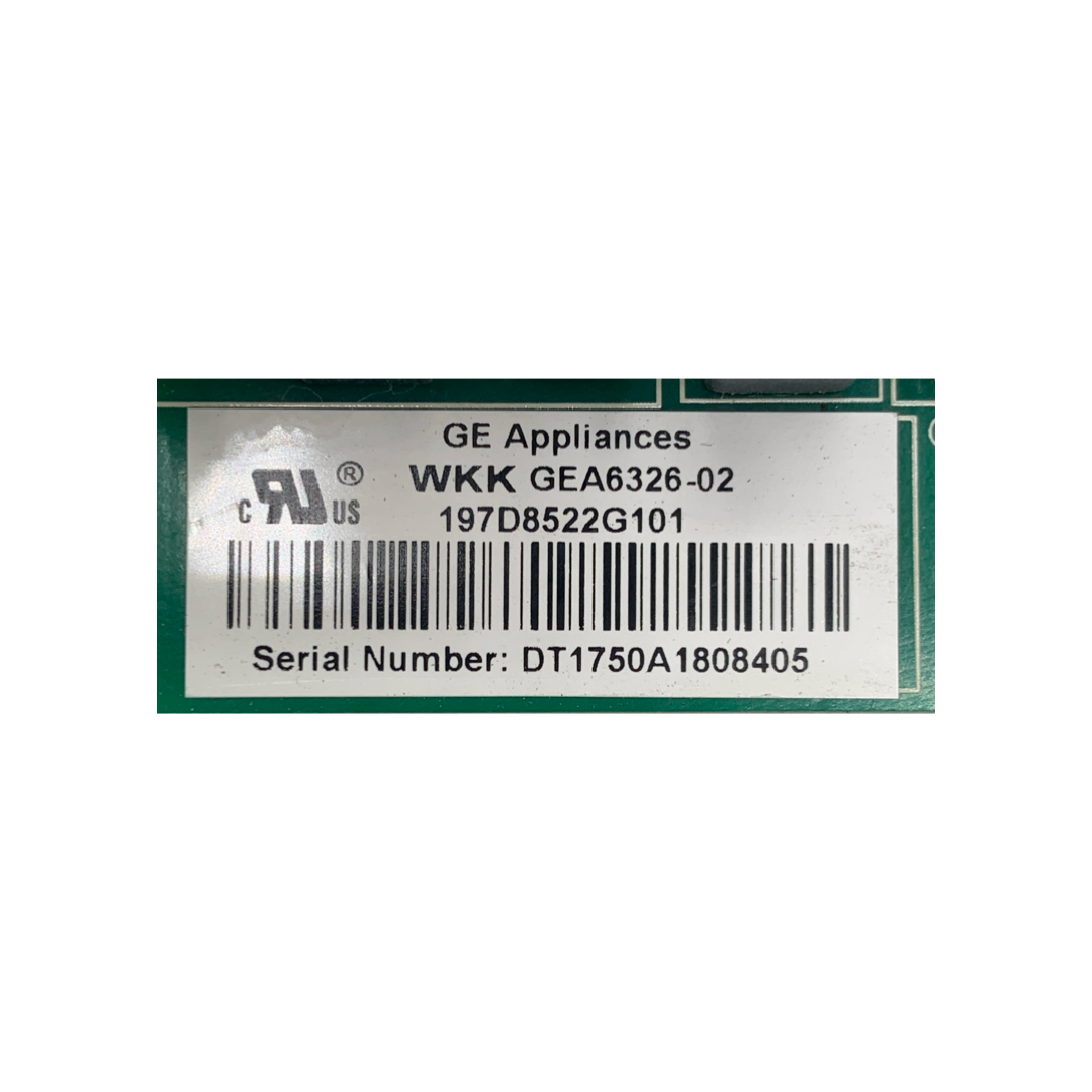 GE Refrigerator Control Board - Part Number 197D8522G101 - Appliance Pro USA
