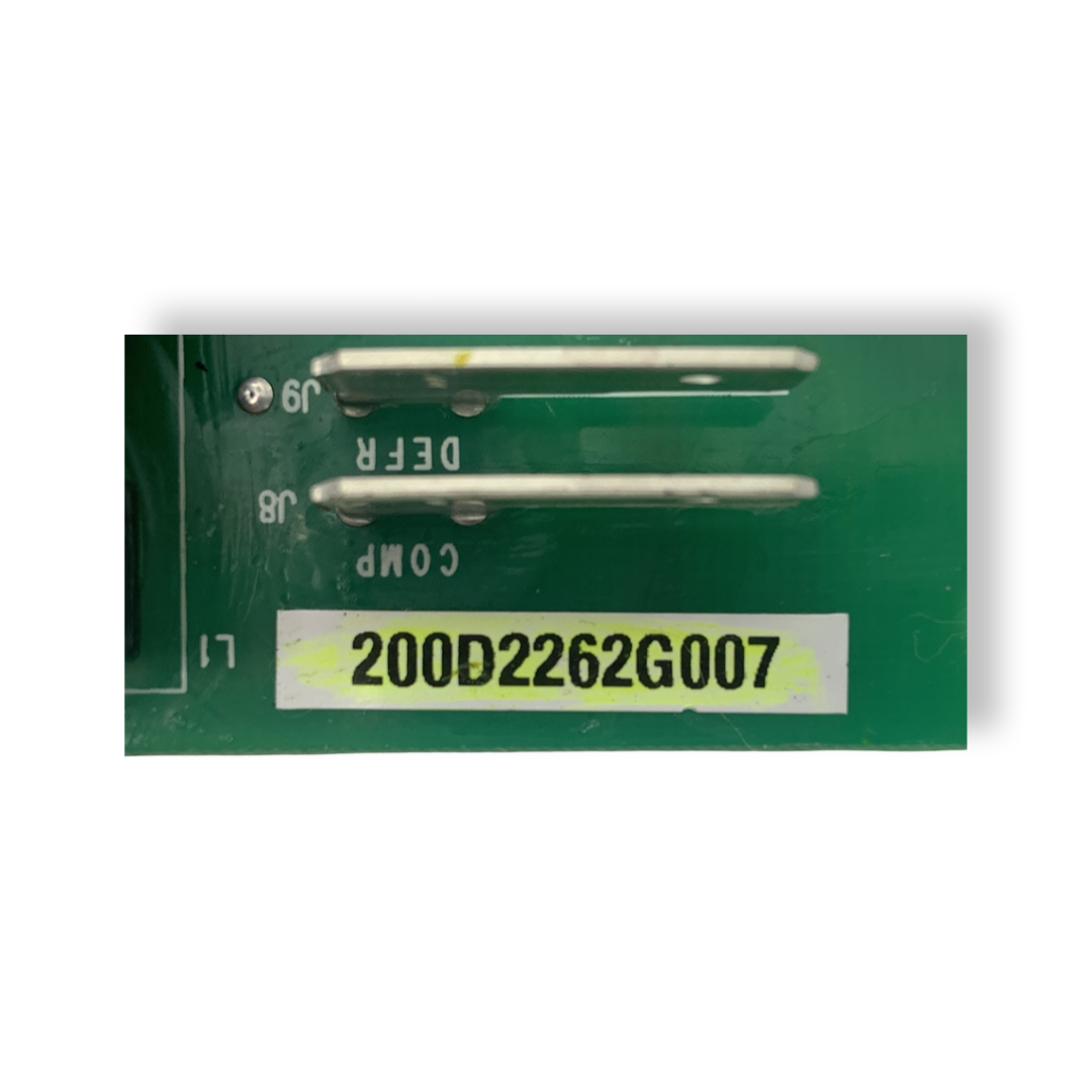GE Refrigerator Control Board - Part Number 200D2262G007