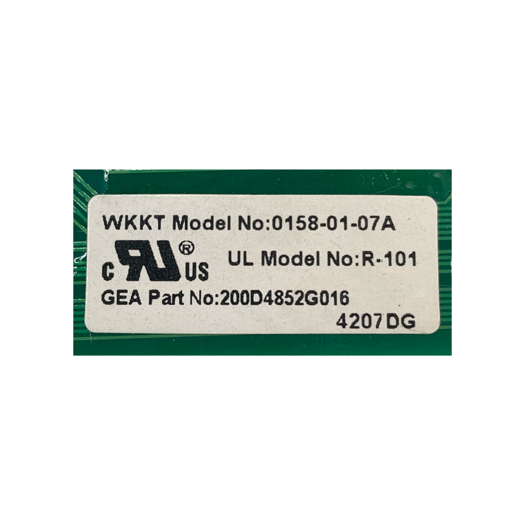 GE Refrigerator Control Board - Part Number 200D4852G016 - Appliance Pro USA