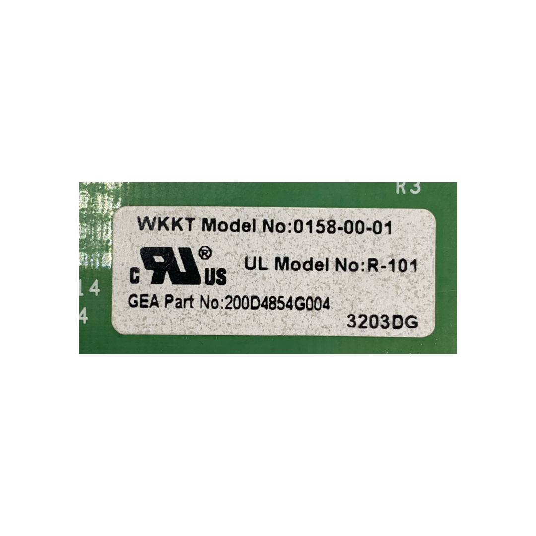 GE Refrigerator Control Board - Part Number 200D4854G004