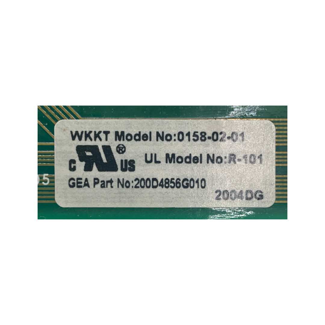 GE Refrigerator Control Board - Part Number 200D4856G010