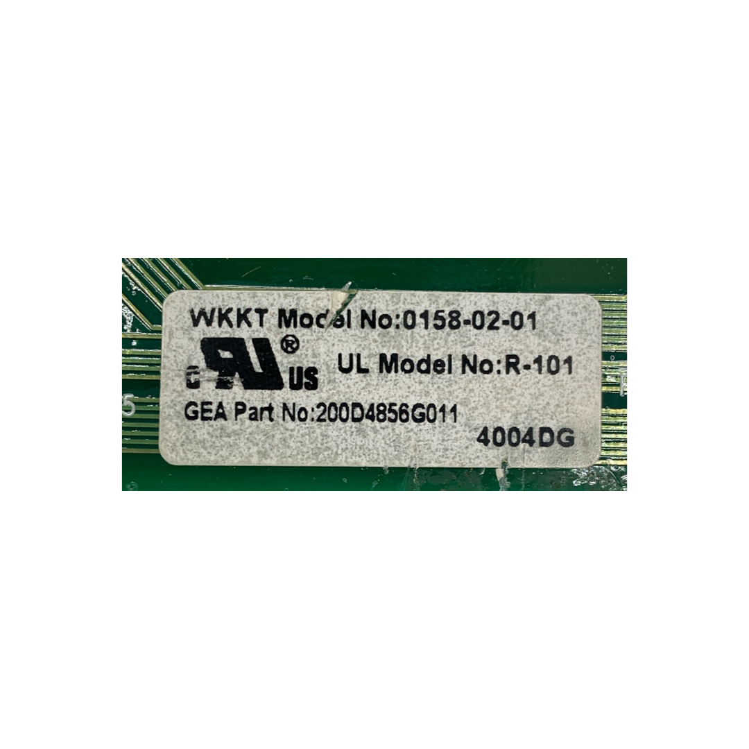 GE Refrigerator Control Board - Part Number 200D4856G011