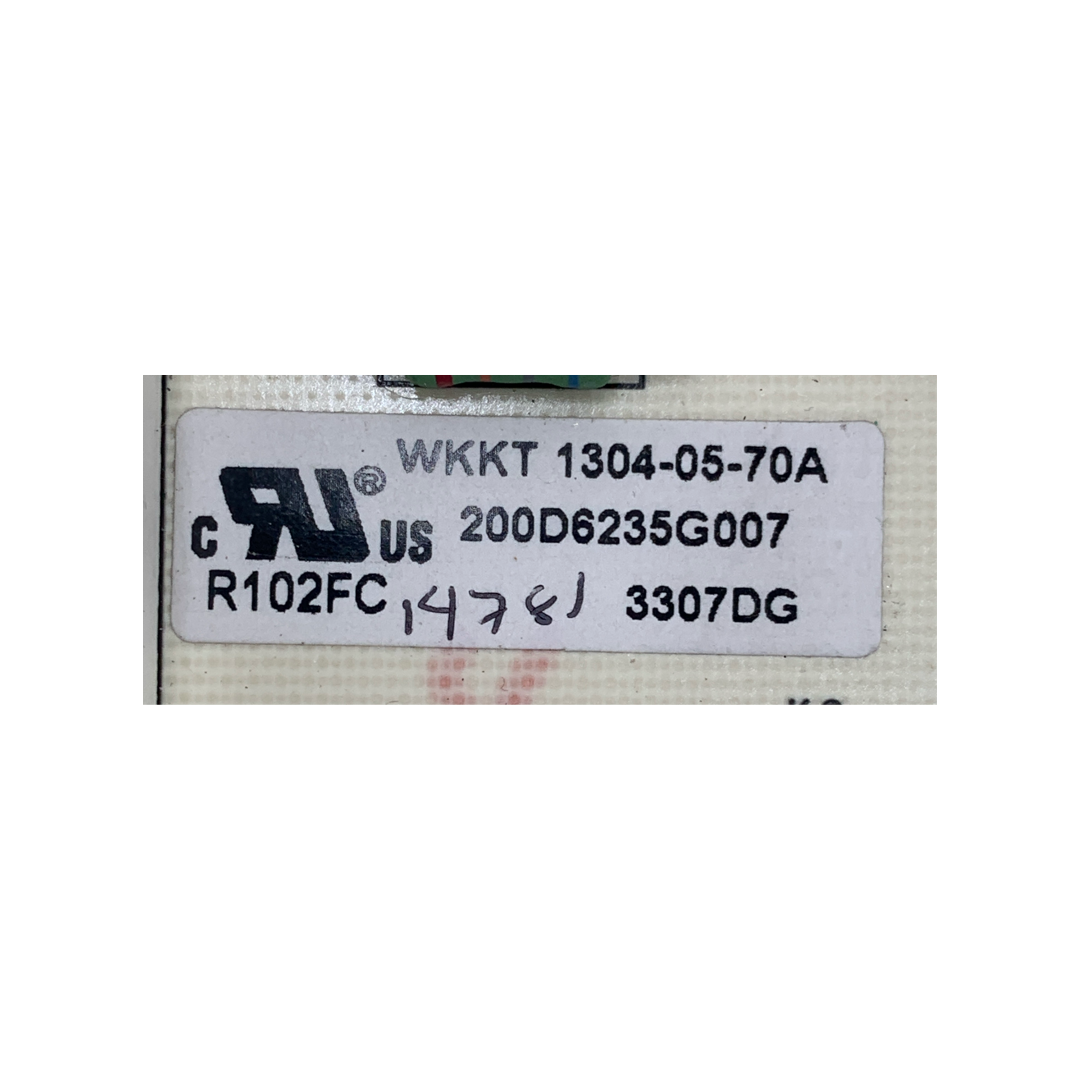 GE Refrigerator Control Board - Part Number 200D6235G007
