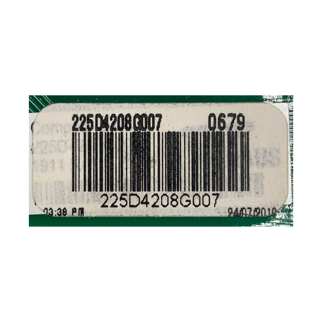 GE Refrigerator Control Board - Part Number 225D4208G007