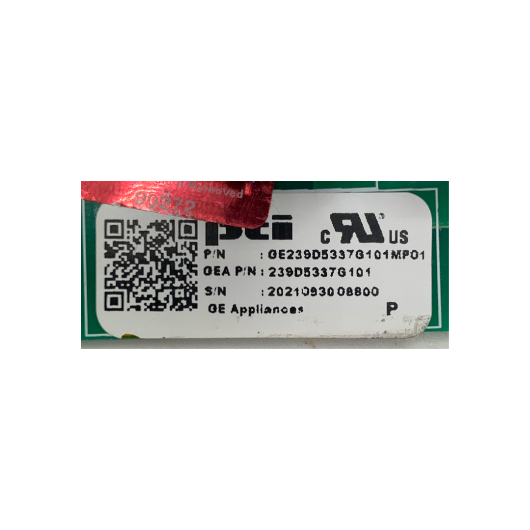 GE Refrigerator Control Board - Part Number 239D5337G101