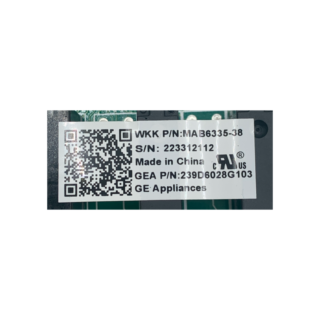 LG Refrigerator Control Board - Part Number 239D6028G103 - Appliance Pro USA