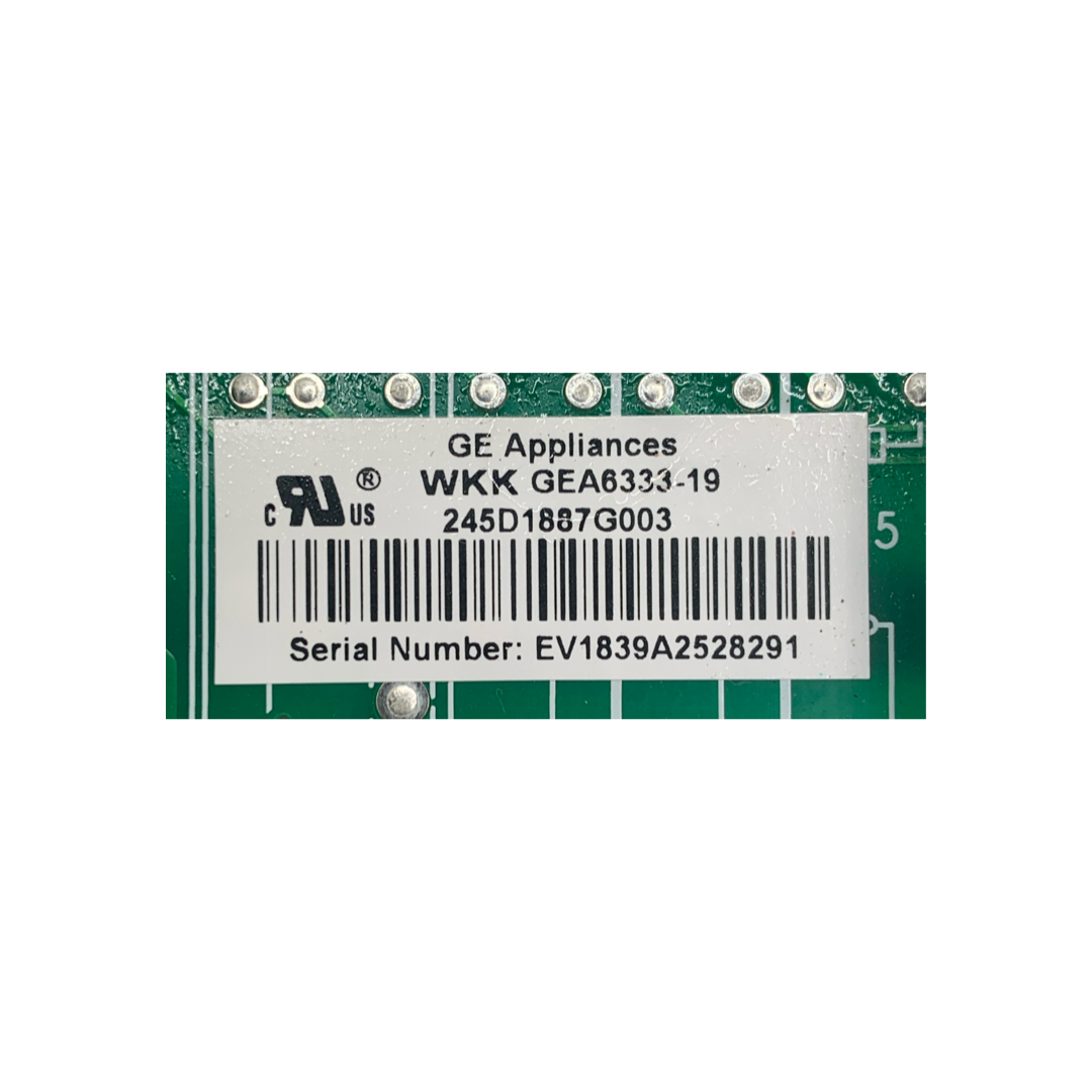 GE Refrigerator Control Board - Part Number 245D1887G003 - Appliance Pro USA
