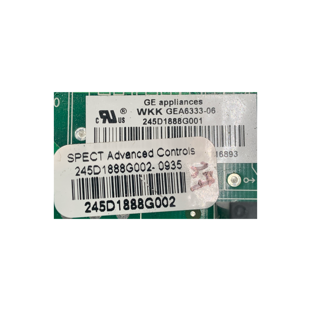 GE Refrigerator Control Board - Part Number 245D1888G002 - Appliance Pro USA