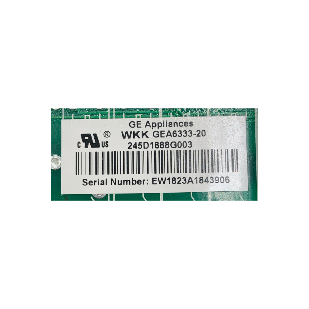 GE Refrigerator Control Board - Part Number 245D1888G003 - Appliance Pro USA