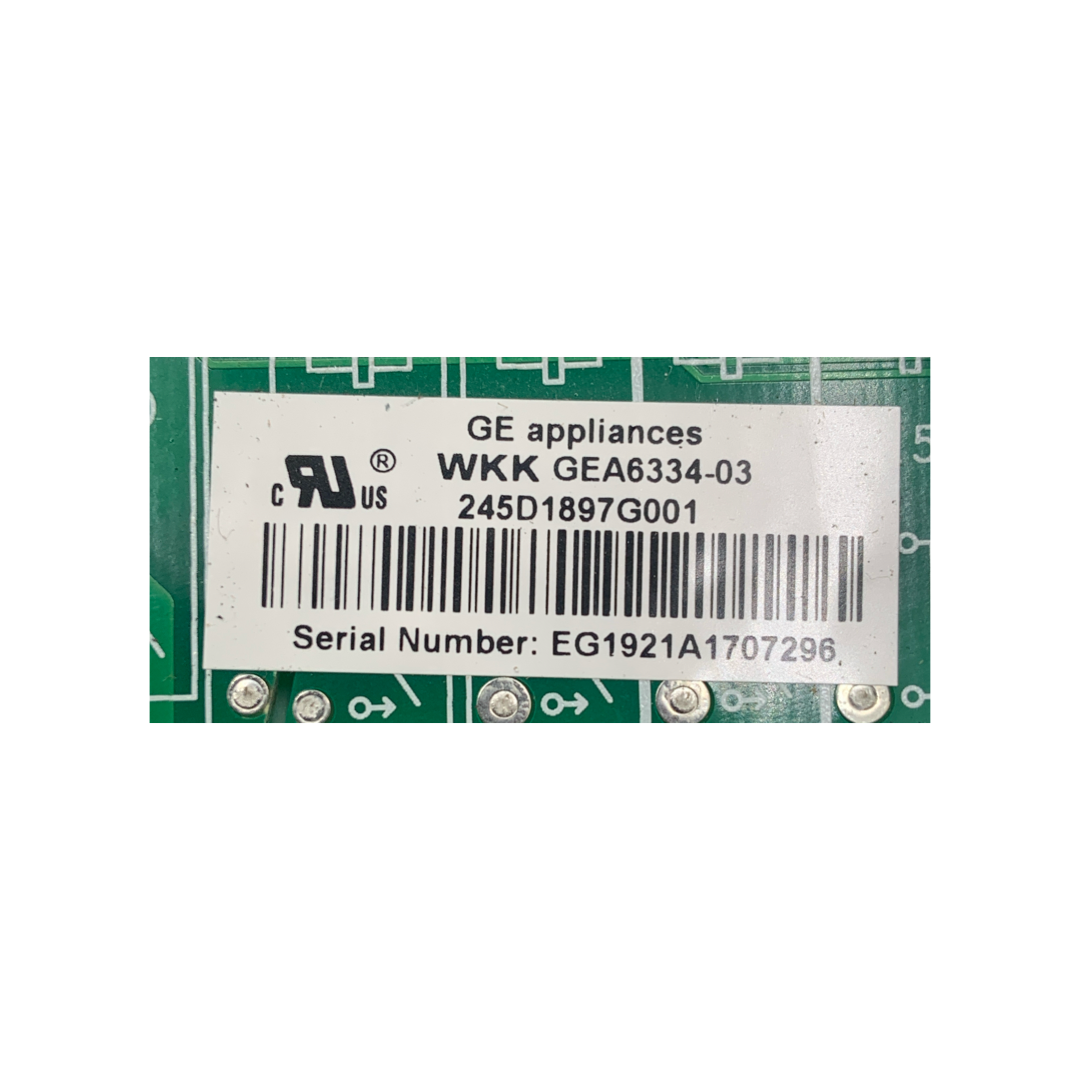 GE Refrigerator Control Board - Part Number 245D1897G001 - Appliance Pro USA
