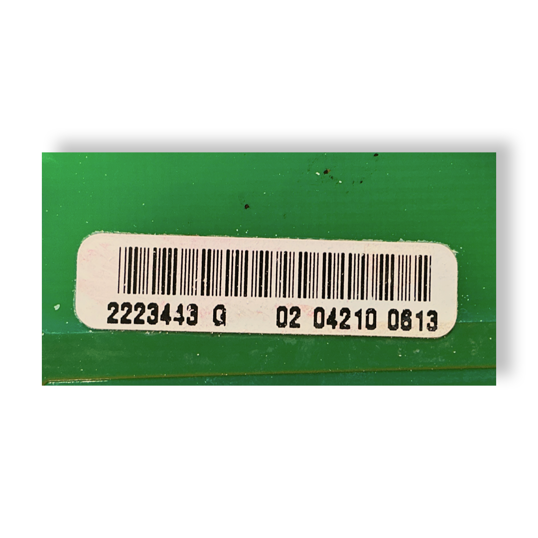 2223443 Whirlpool Refrigerator Main Control Board Part Number Sticker - Appliance Pro USA