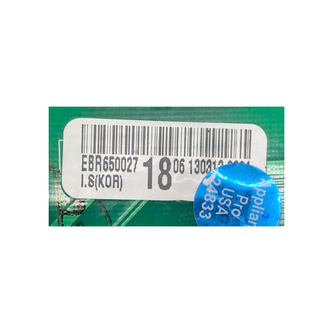 LG Refrigerator Control Board - Part Number EBR65002718 - Appliance Pro USA