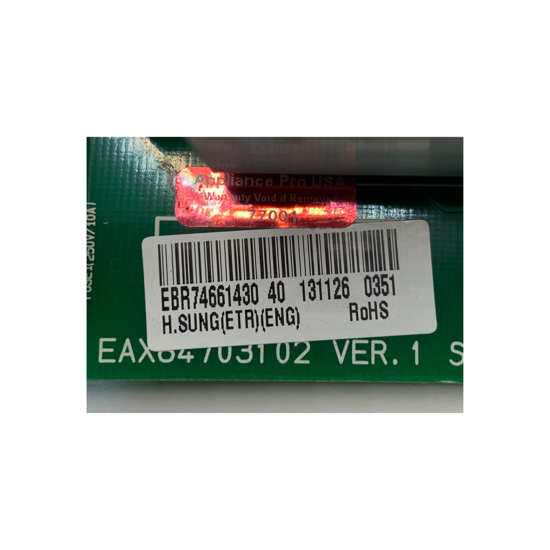 LG Refrigerator Control Board - Part Number EBR74661430 - Appliance Pro USA