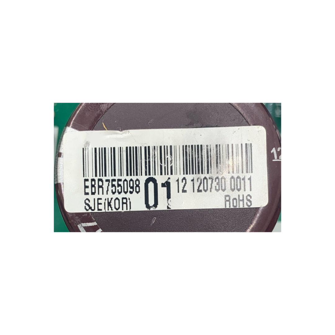 LG Refrigerator Control Board - Part Number EBR75509801