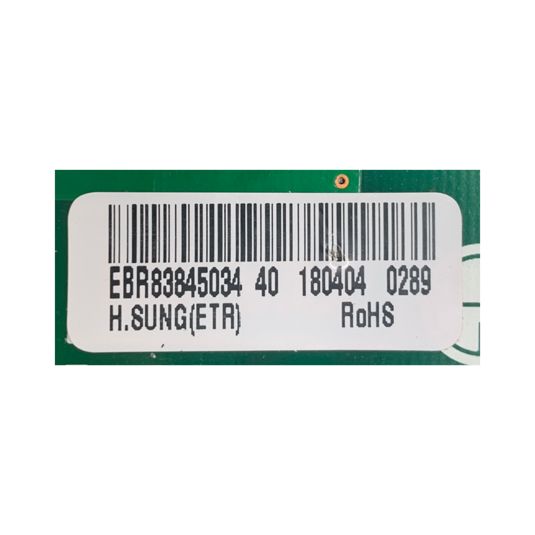 LG Refrigerator Control Board - Part Number EBR83845034