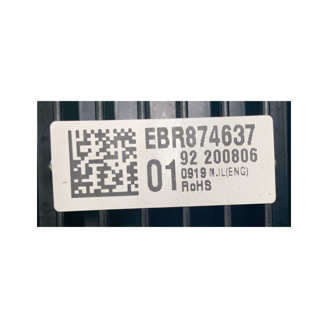 LG Refrigerator Control Board - Part Number EBR87463701
