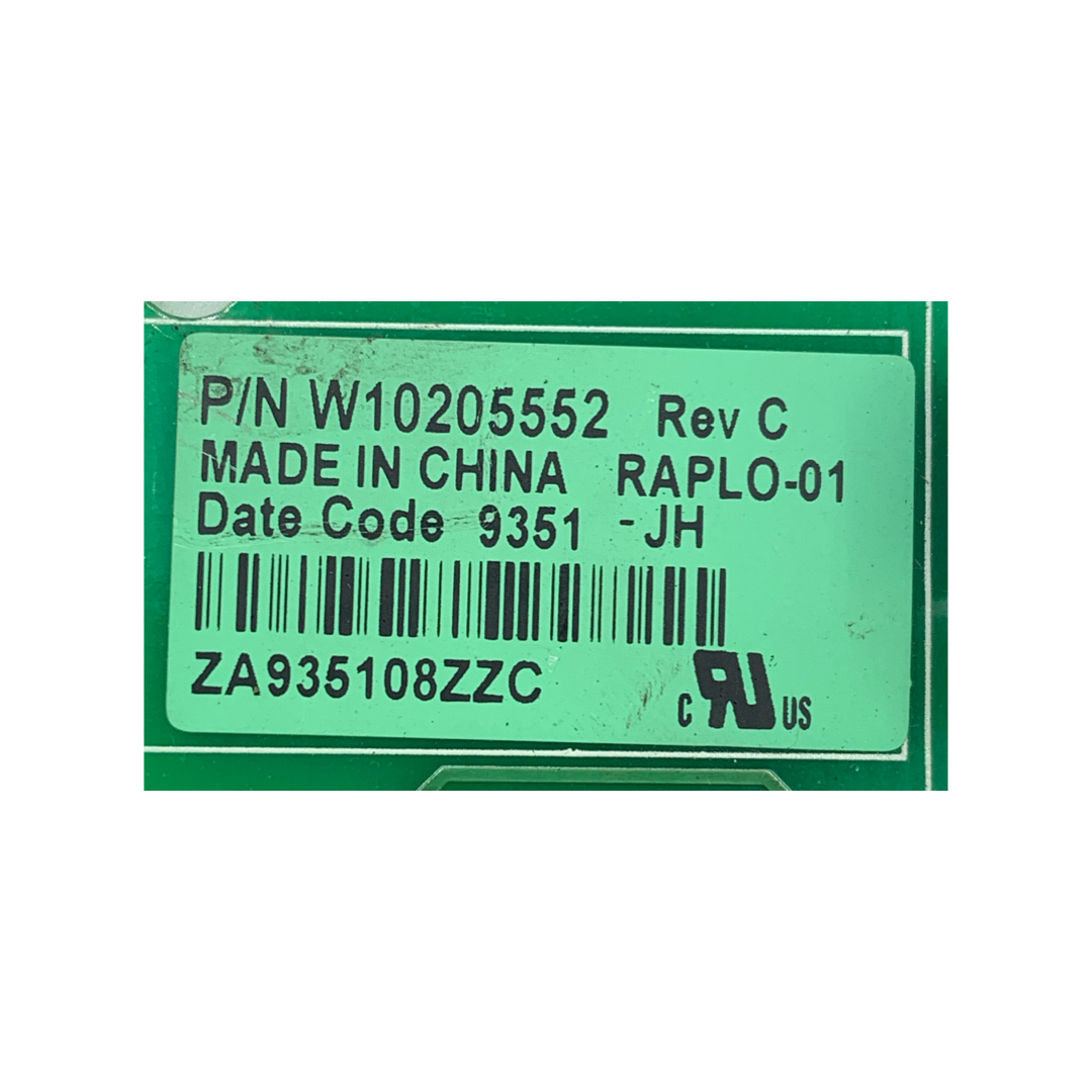 Whirlpool Refrigerator Control Board - Part Number W10205552 - Appliance Pro USA