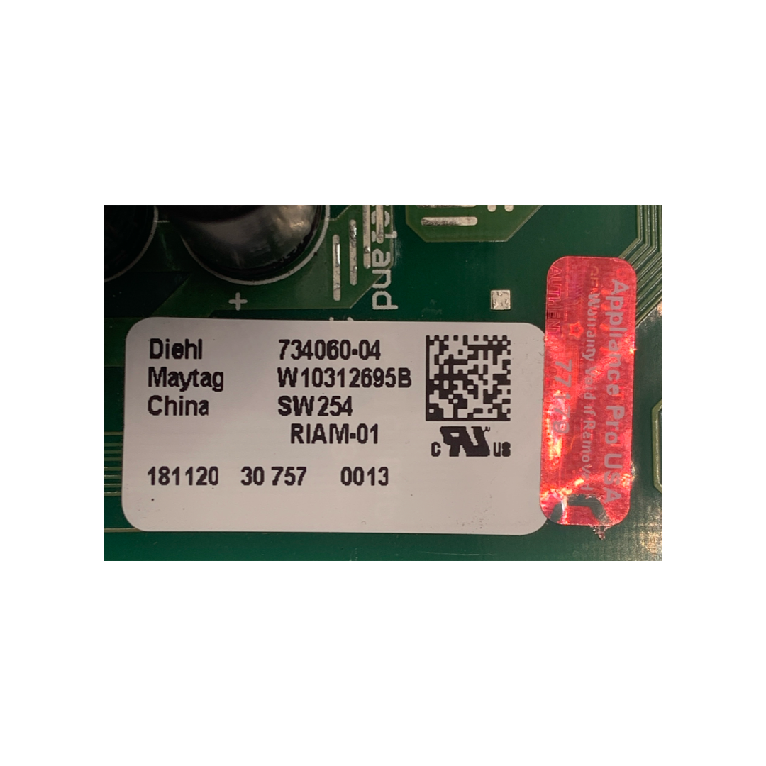 Whirlpool Refrigerator Control Board - Part Number W10312695B - Appliance Pro USA