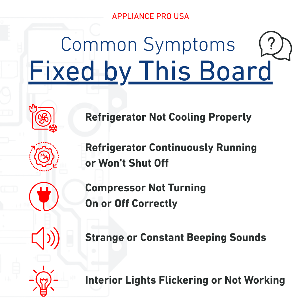 LG Refrigerator Control Board - Part Number EBR30299309 - Appliance Pro USA
