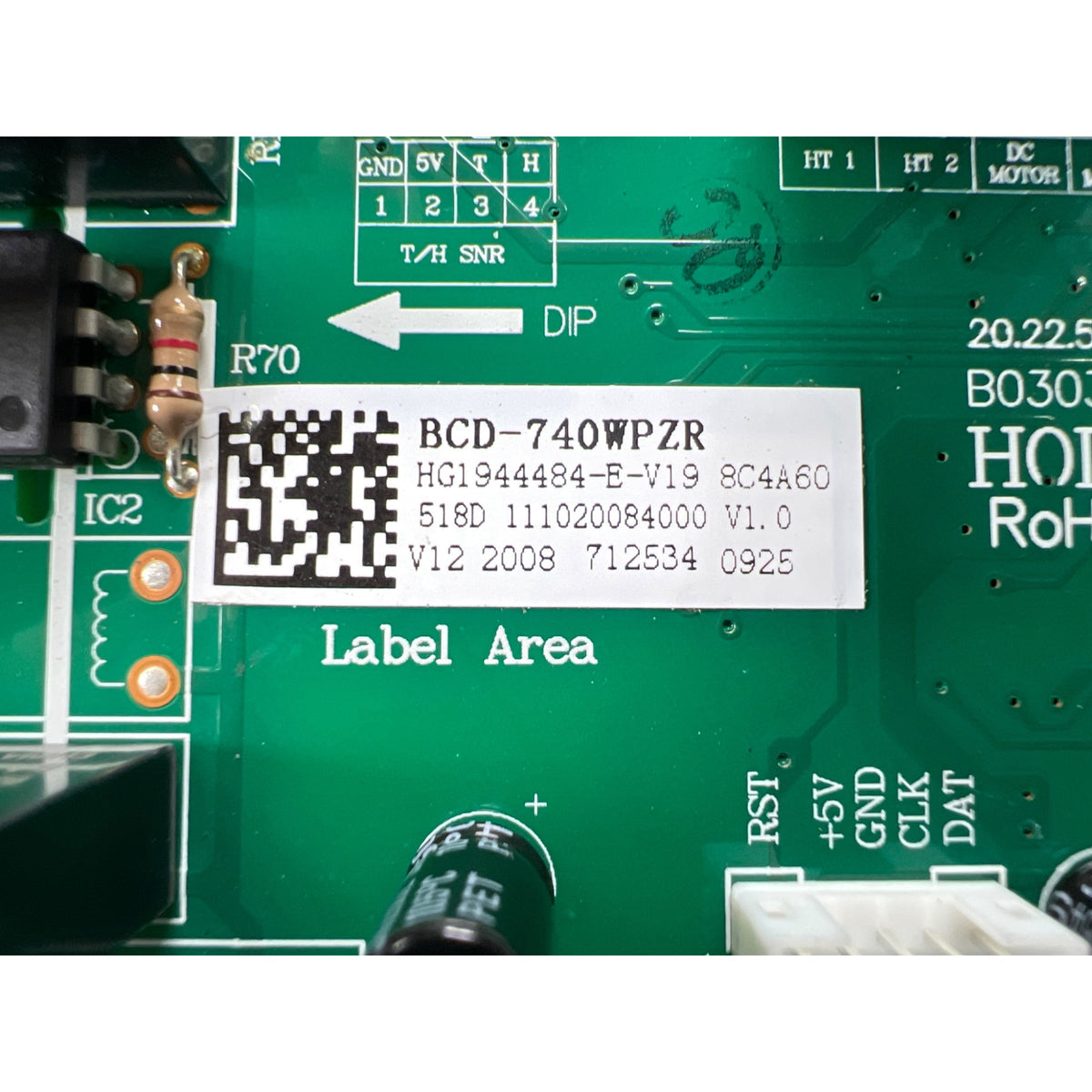 111020084000 Bosch Refrigerator Main Control Board Part Number Sticker - Appliance Pro USA