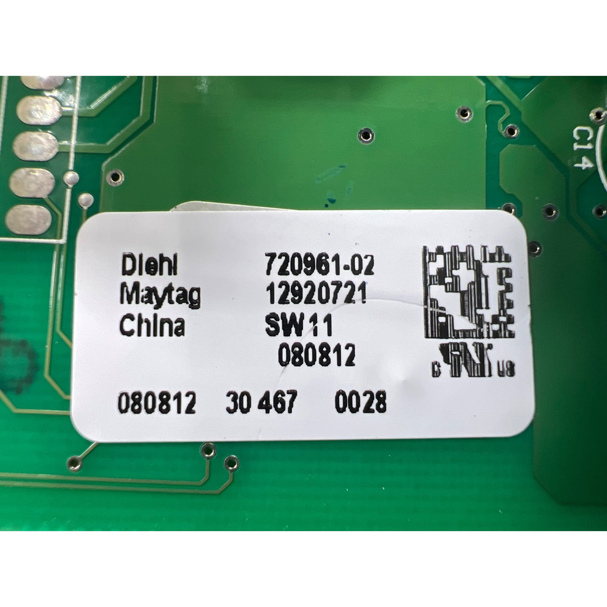 12920721 Bosch Refrigerator Main Control Board Part Number Sticker - Appliance Pro USA