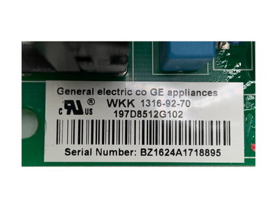 197D8512G102 GE Refrigerator Main Control Board Replacement — alternate view