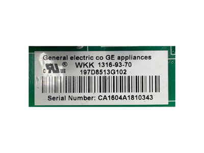 197D8513G102 GE Refrigerator Main Control Board Replacement — alternate view