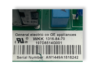 197D8514G001 GE Refrigerator Main Control Board Replacement — alternate view