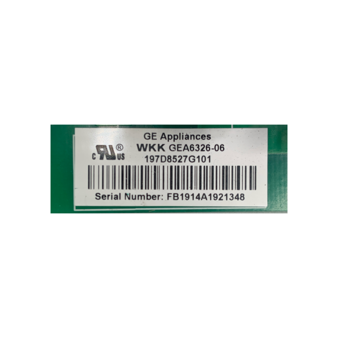 GE Refrigerator Control Board - Part Number 197D8527G101 - Appliance Pro USA