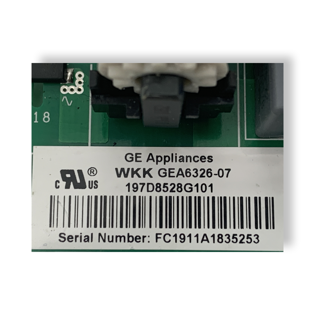GE Refrigerator Control Board - Part Number 197D8528G101 - Appliance Pro USA