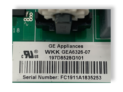 197D8528G101 GE Refrigerator Main Control Board Replacement — alternate view