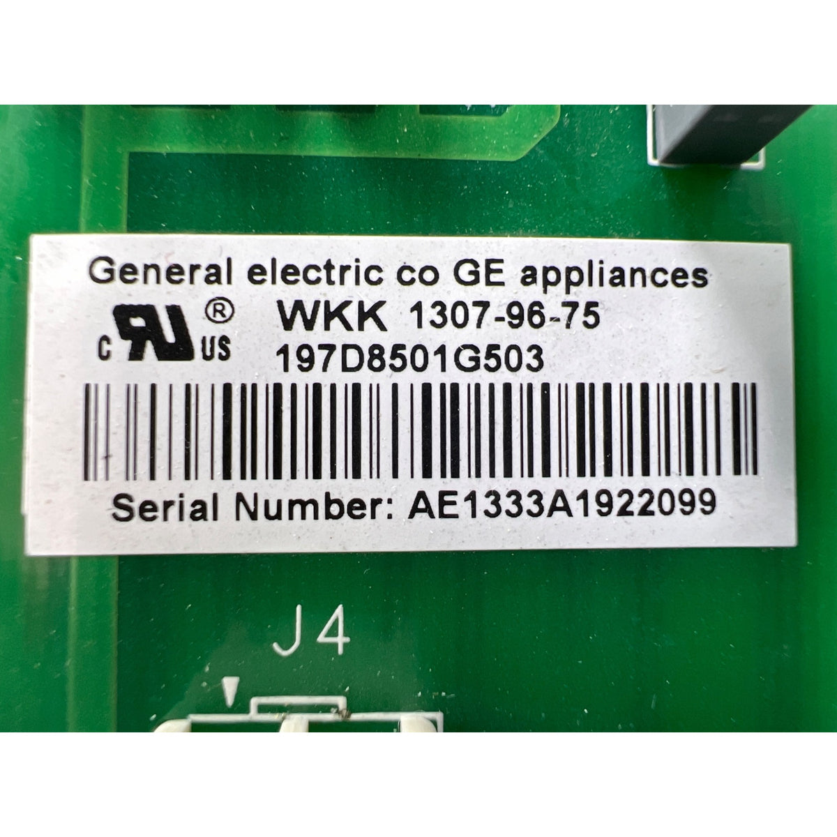 197D8501G503 GE Refrigerator Main Control Board Part Number Sticker - Appliance Pro USA