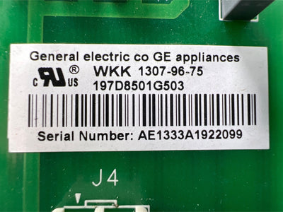 197D8501G503 GE Refrigerator Main Control Board Replacement. — alternate view