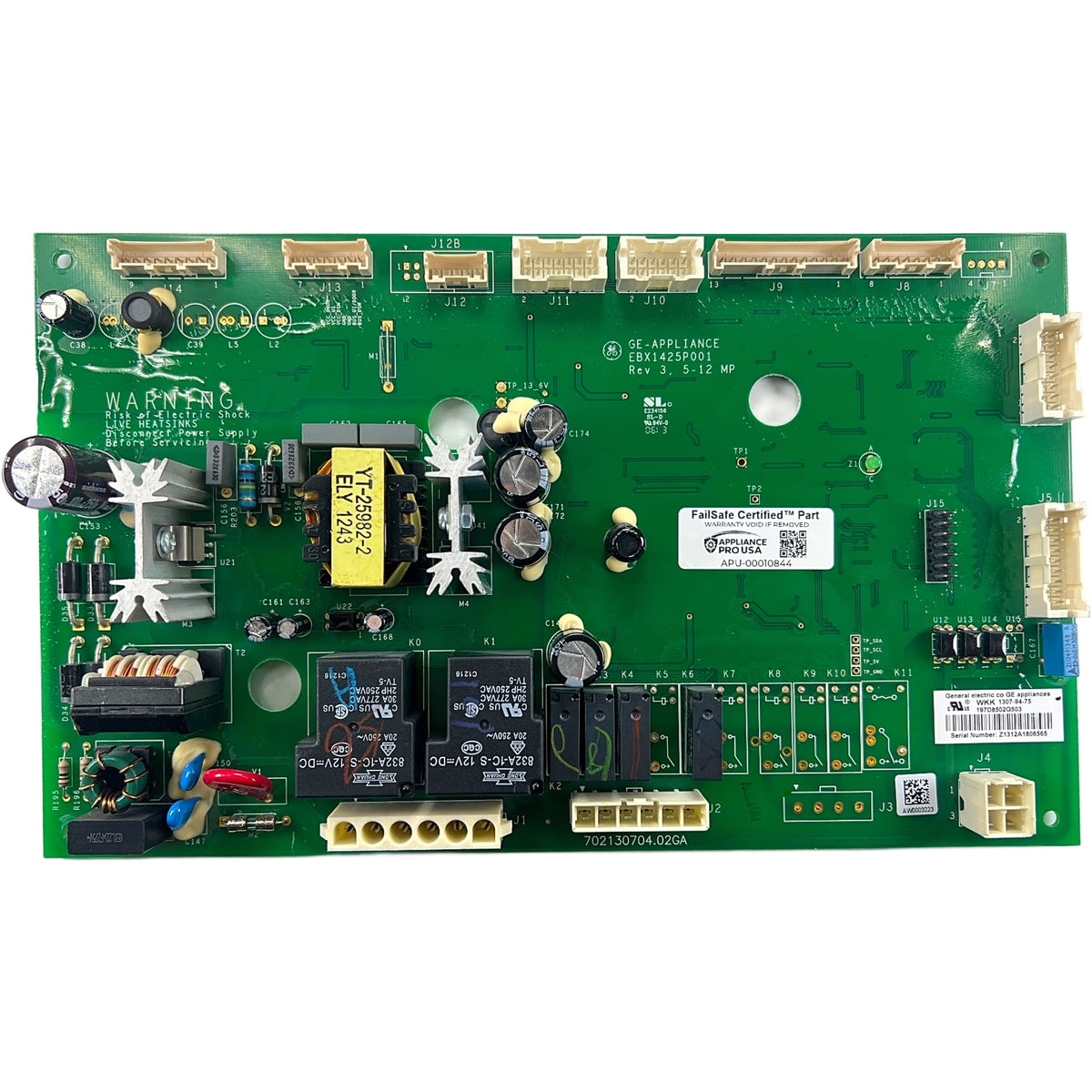 GE Refrigerator Main Control Board - Part Number 197D8502G503 - Appliance Pro USA