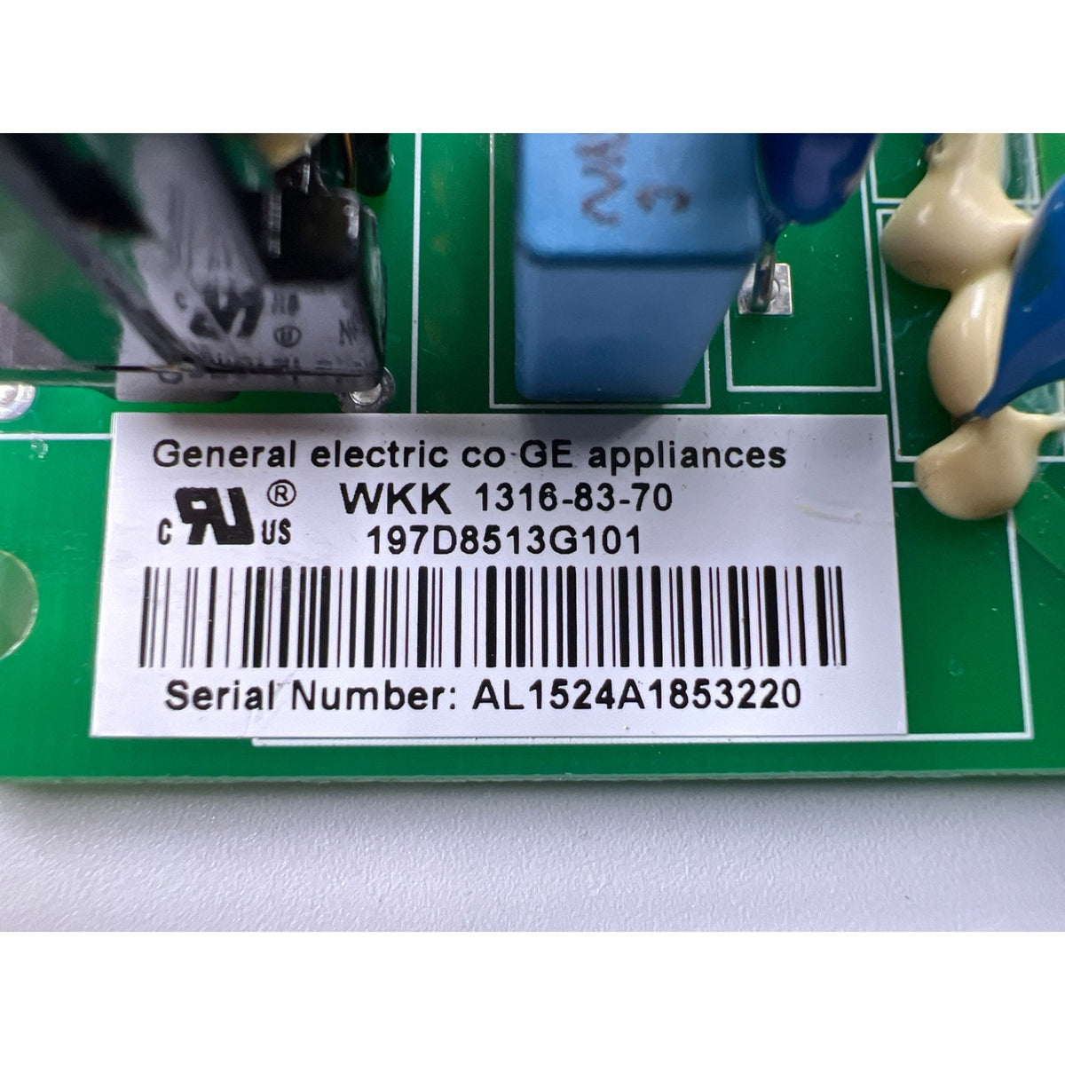 197D8513G101 GE Refrigerator Main Control Board Part Number Sticker - Appliance Pro USA