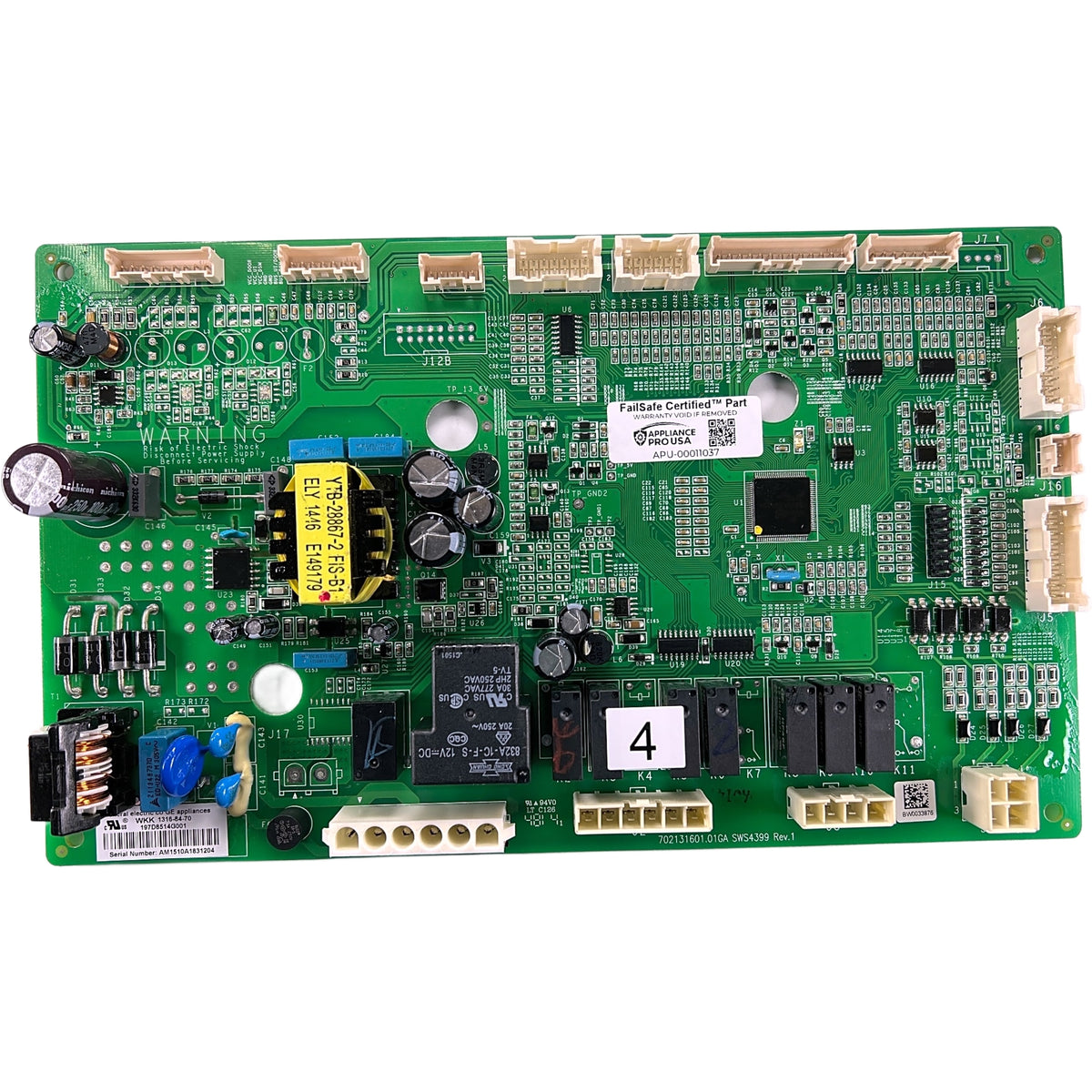 197D8514G001 GE Refrigerator Main Control Board - Genuine OEM FailSafe Certified Reconditioned