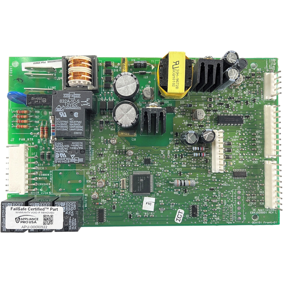 200D2260G006 GE Refrigerator Main Control Board - Genuine OEM FailSafe Certified Reconditioned