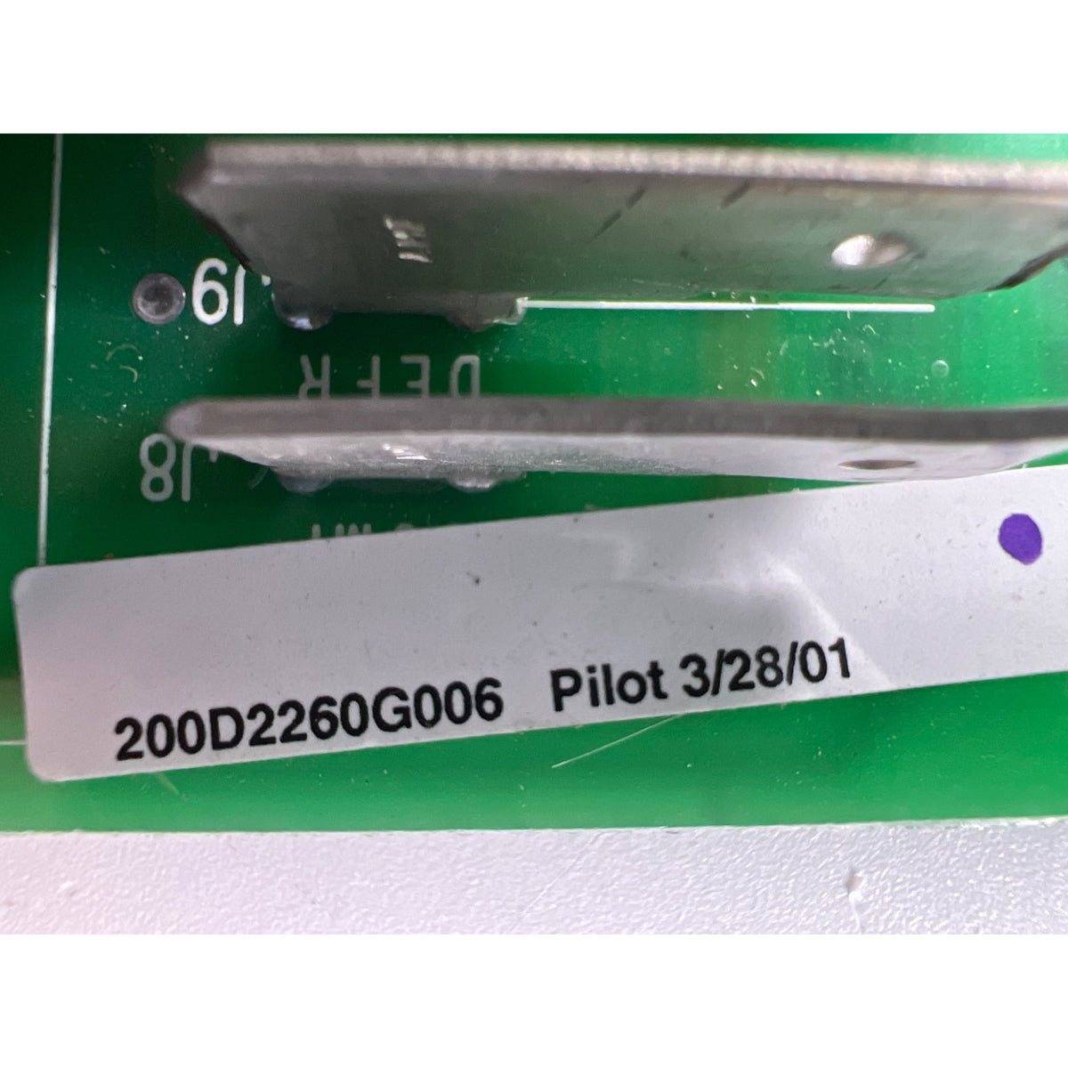200D2260G006 GE Refrigerator Main Control Board Part Number Sticker - Appliance Pro USA