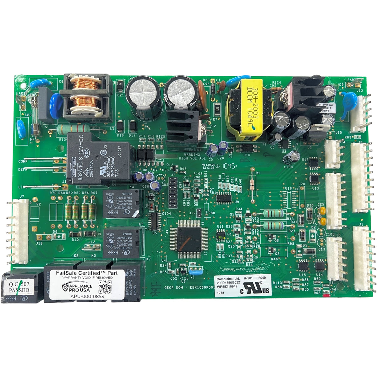 200D4850G022 GE Refrigerator Main Control Board - Genuine OEM FailSafe Certified Reconditioned