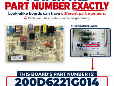 200D6221G014 GE Refrigerator Main Control Board Replacement — alternate view