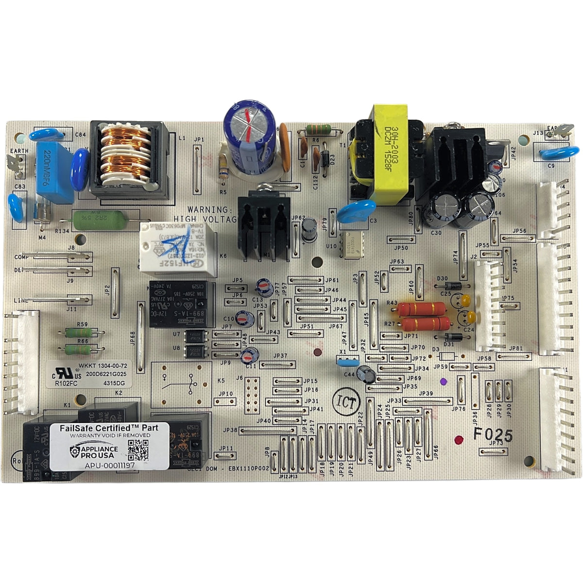 200D6221G025 GE Refrigerator Main Control Board - Genuine OEM FailSafe Certified Reconditioned
