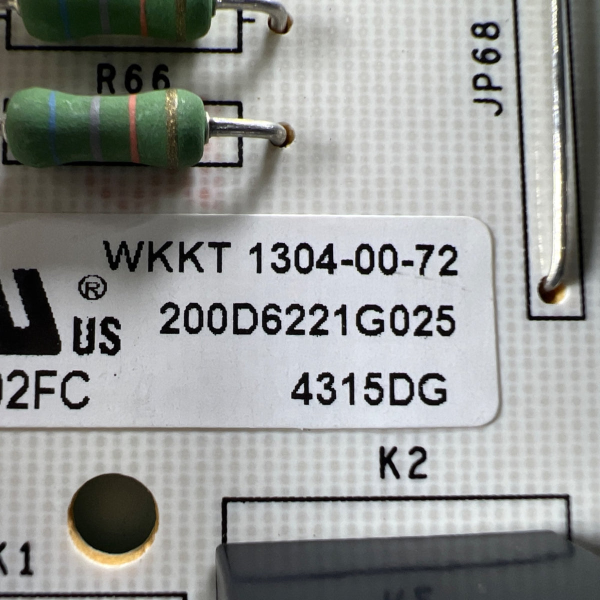 200D6221G025 GE Refrigerator Main Control Board Part Number Sticker - Appliance Pro USA