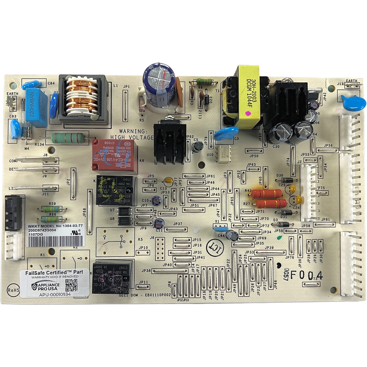 200D9742G004 GE Refrigerator Main Control Board - Genuine OEM FailSafe Certified Reconditioned