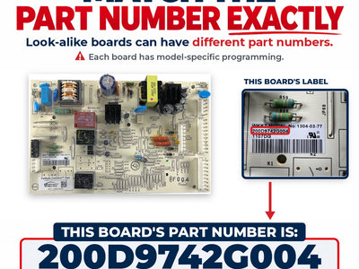 200D9742G004 GE Refrigerator Main Control Board Replacement — alternate view