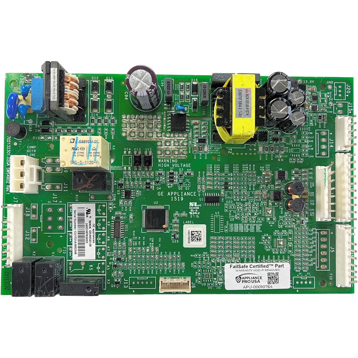 245D1876G003 GE Refrigerator Main Control Board - Genuine OEM FailSafe Certified Reconditioned