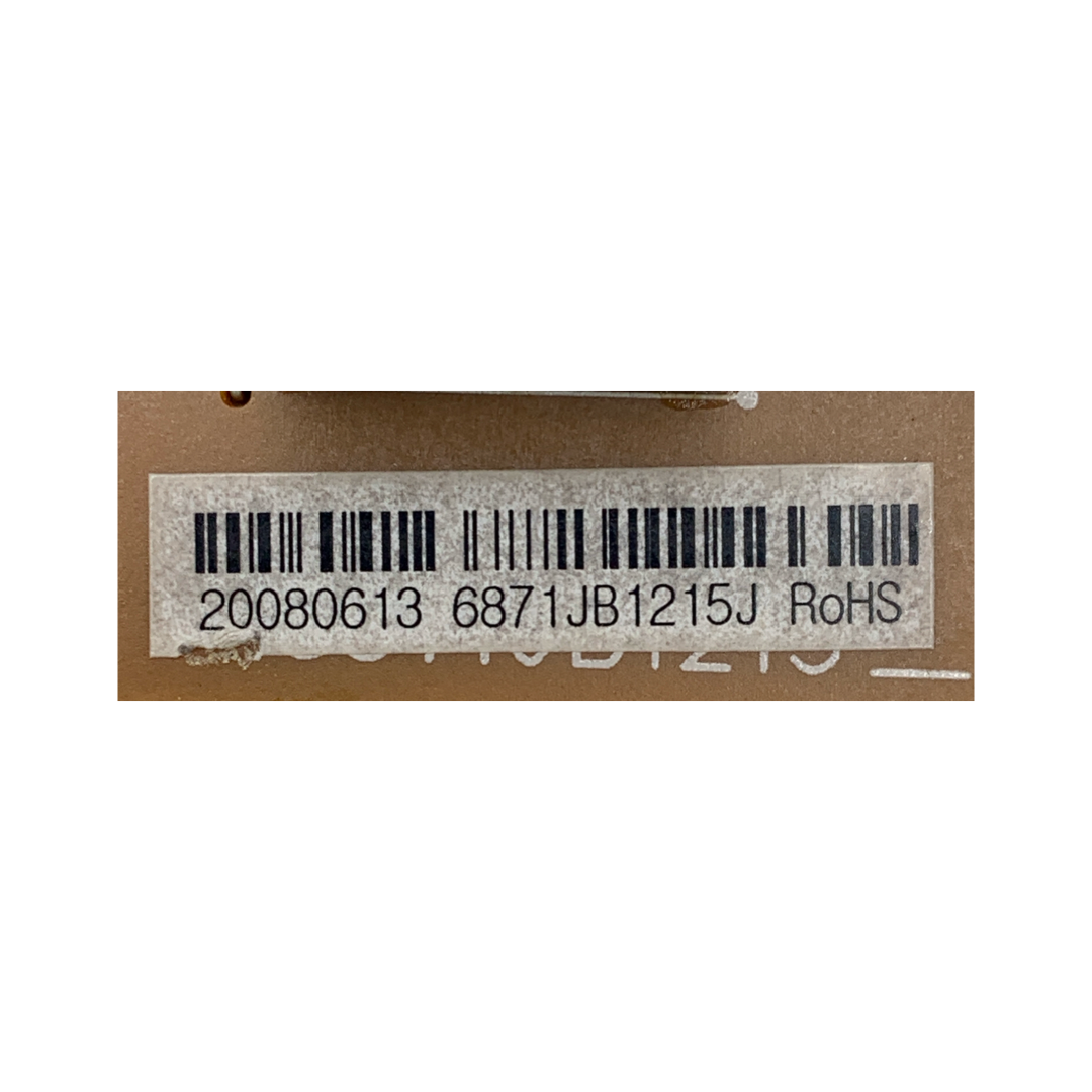 LG Refrigerator Control Board - Part Number 6871JB1215J